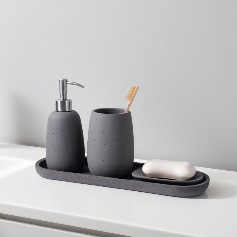 Juego de Lavabo para Baño Set de 3 Piezas de Resina para Baño image 3