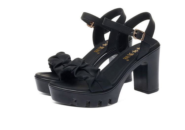 Sandal cao gót nữ đế platform gót vuông 8,5 cm mũi hở thời trang — Màu mơ 8,5 cm, Màu đen 8,5 cm, Màu đen 6.5cm, Màu mơ 6,5 cm chi tiết 19