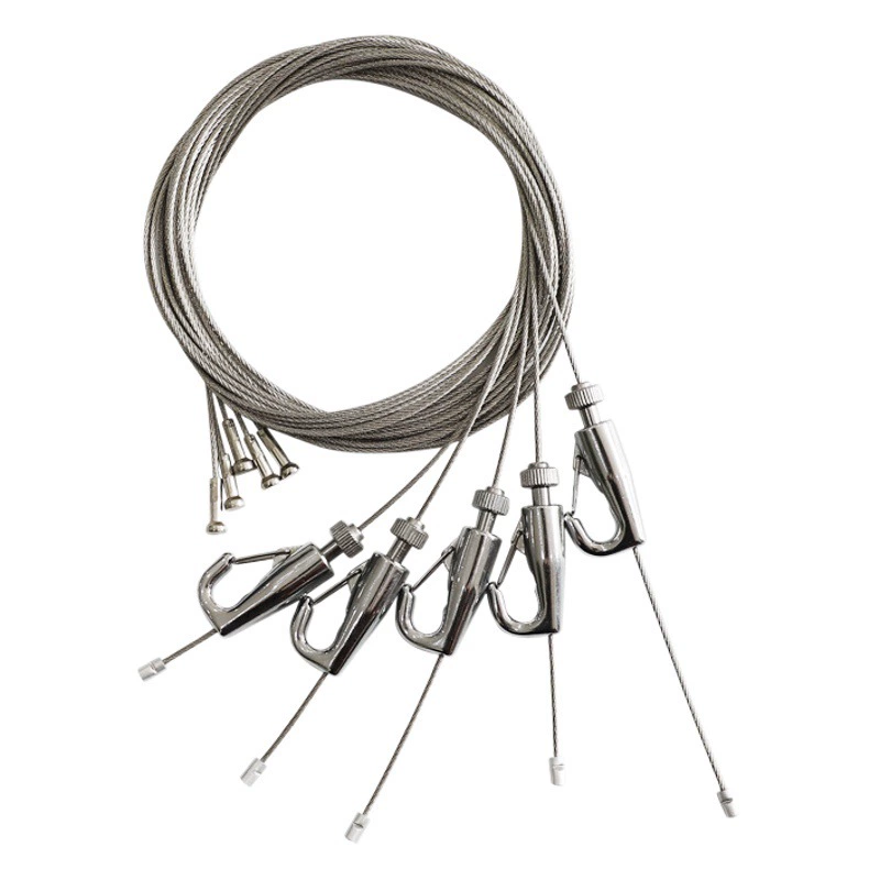 Регулируемый 1,5 мм Невидимый крюк моряка трос висит картина трос галерея висит крюк висит зеркало трос