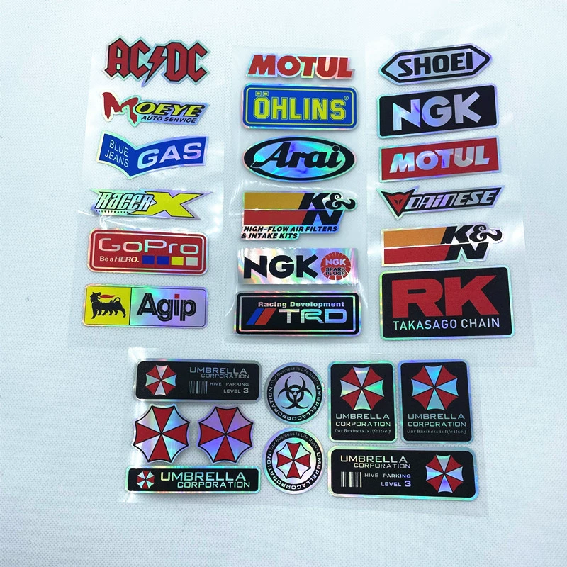 Персонализированные наклейки с логотипом спонсора для мотоциклов, электромобилей, модификаций для мероприятий, гоночные наклейки J59