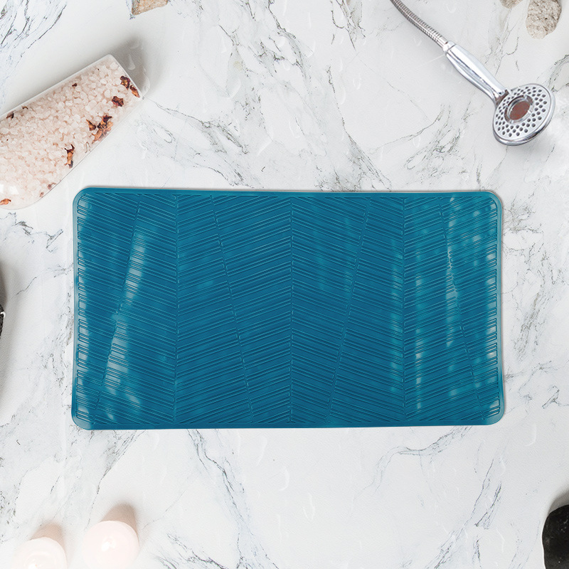 67*37 cuadrado baño antideslizante estera fuerte ventosa TPR alfombra de baño antideslizante alfombra de baño alfombra de bañera