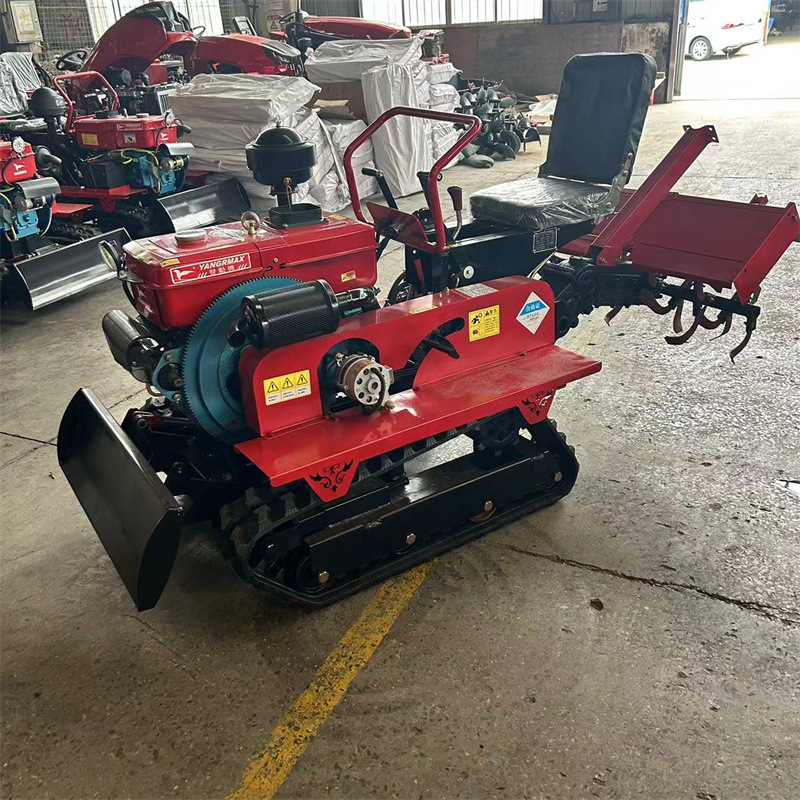 35马力履带挖坑机水旱两用旋耕机配套五款农具一机多用