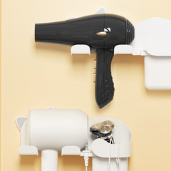 貓咪多功能免打孔壁掛式吹風機架置物架衛生間吹風筒架浴室收納架