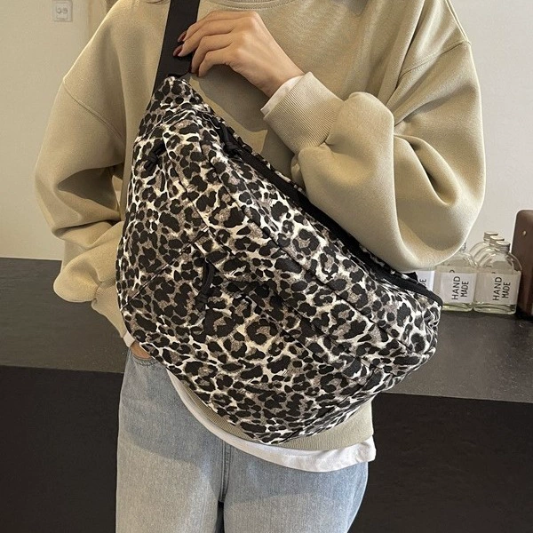 Capacious shoulder bag, chest bag for leisure