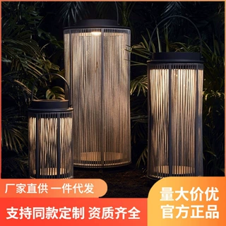 户外太阳能灯防水庭院灯花园灯露台草坪灯庭院灯41cm北美ETL认证