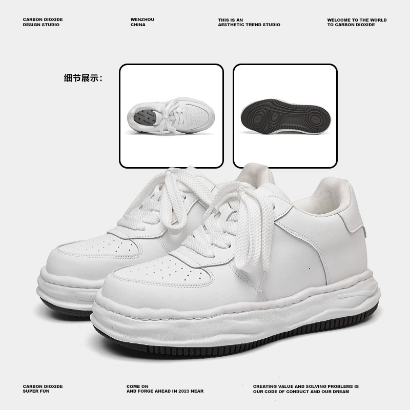 Модные кроссовки в китайском стиле для пар, увеличивающие рост, весна 2025, новые молодежные трендовые низкие белые кеды