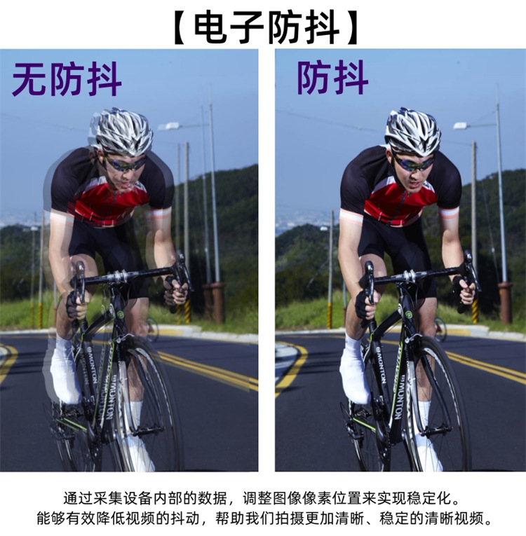 Suitable for action cameras, motorcycle dash cams, high-definition anti-shake, waterproof, specifically for riding electric vehicles and motorcycles