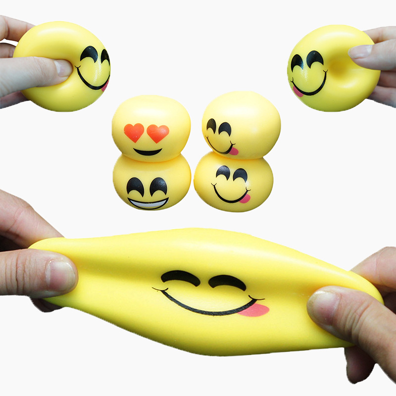 Kneadable Flour Balls Stress Relieving Toy Soft Chewy Slow Rebound Expressions Play For Stress Release_voghion.com