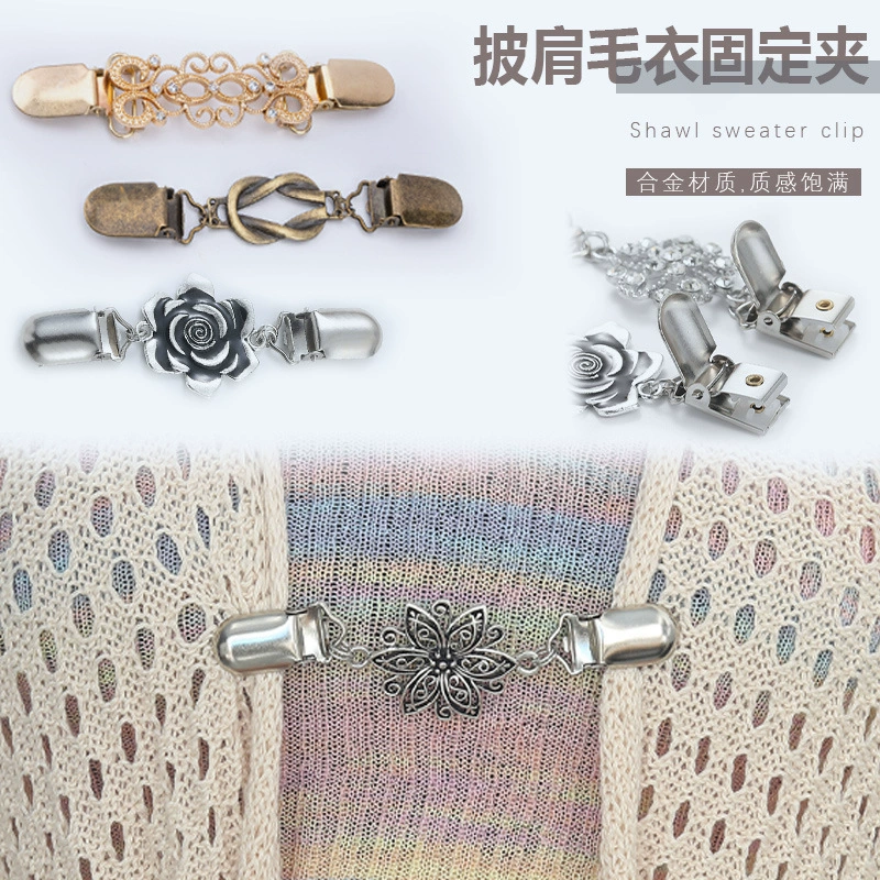 Шаль клип европейский и американский ретро свитер клип