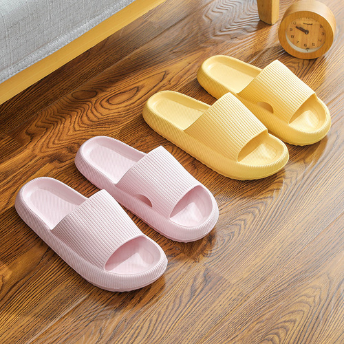 Foreign trade cross-border slippers for men in summer, slippers that feel like stepping on shit, home indoor bathroom sandals, non-slip EVA thick-soled slippers