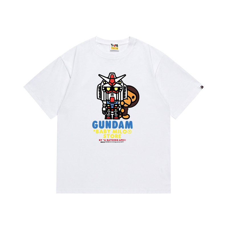 Chaopai cross-border wholesale supply of foreign trade a 260g blockbuster BAPE ape head shark short sleeve T-shirt 7