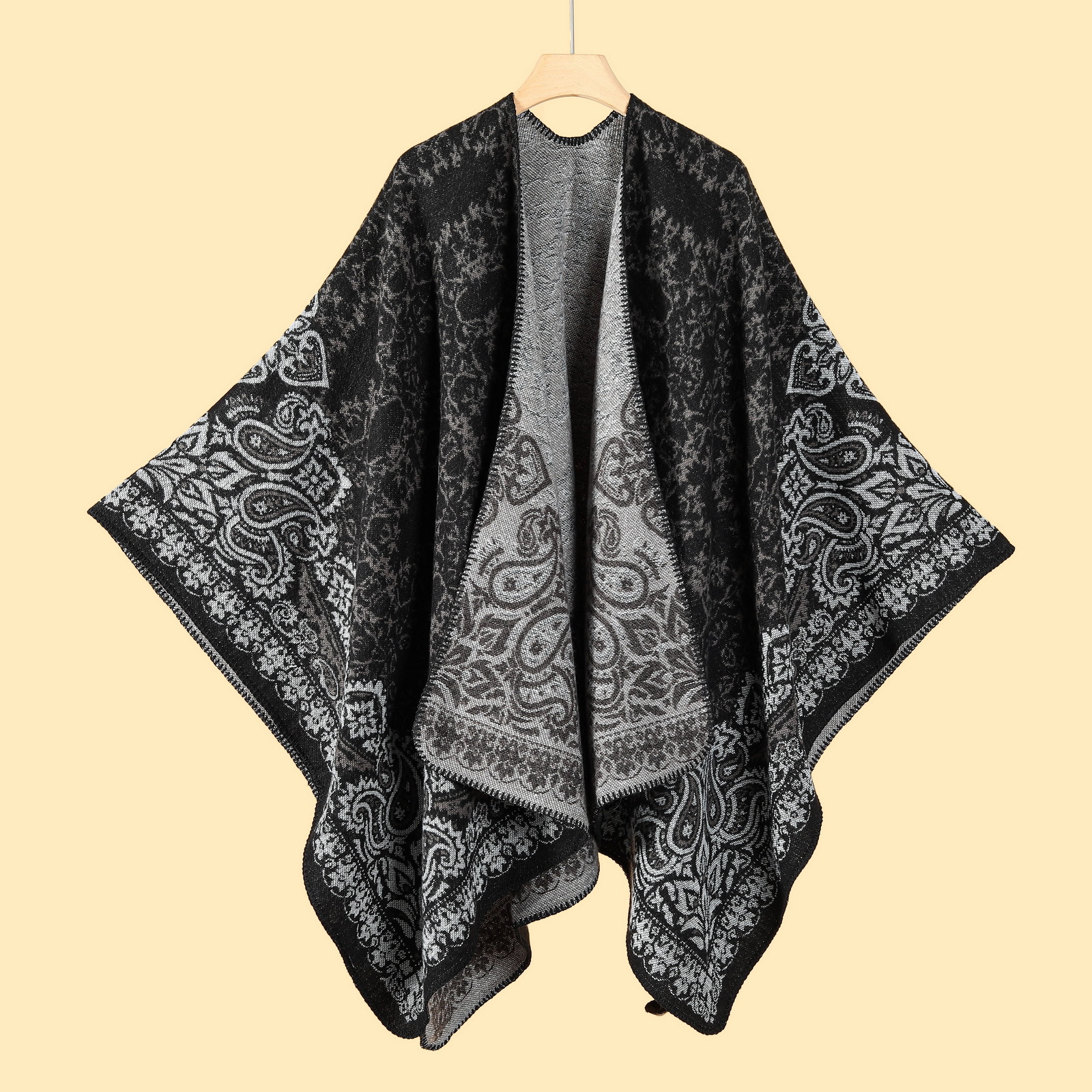 Inventario simple de alto nivel gran sensación chal chal pastizales de estilo nacional de Yunnan mantas con capa de bufandas de cachemir imitación