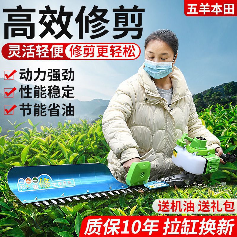 进口五羊本田大功率绿篱机茶叶茶树修剪机采茶机粗枝剪修枝剪重修