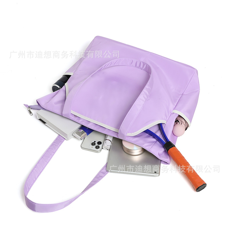 Bolsa de tenis para deportes al aire libre, bolsa de pelota de hombro único, bolsa de bádminton de gran capacidad para mujeres de alto valor facial image 5