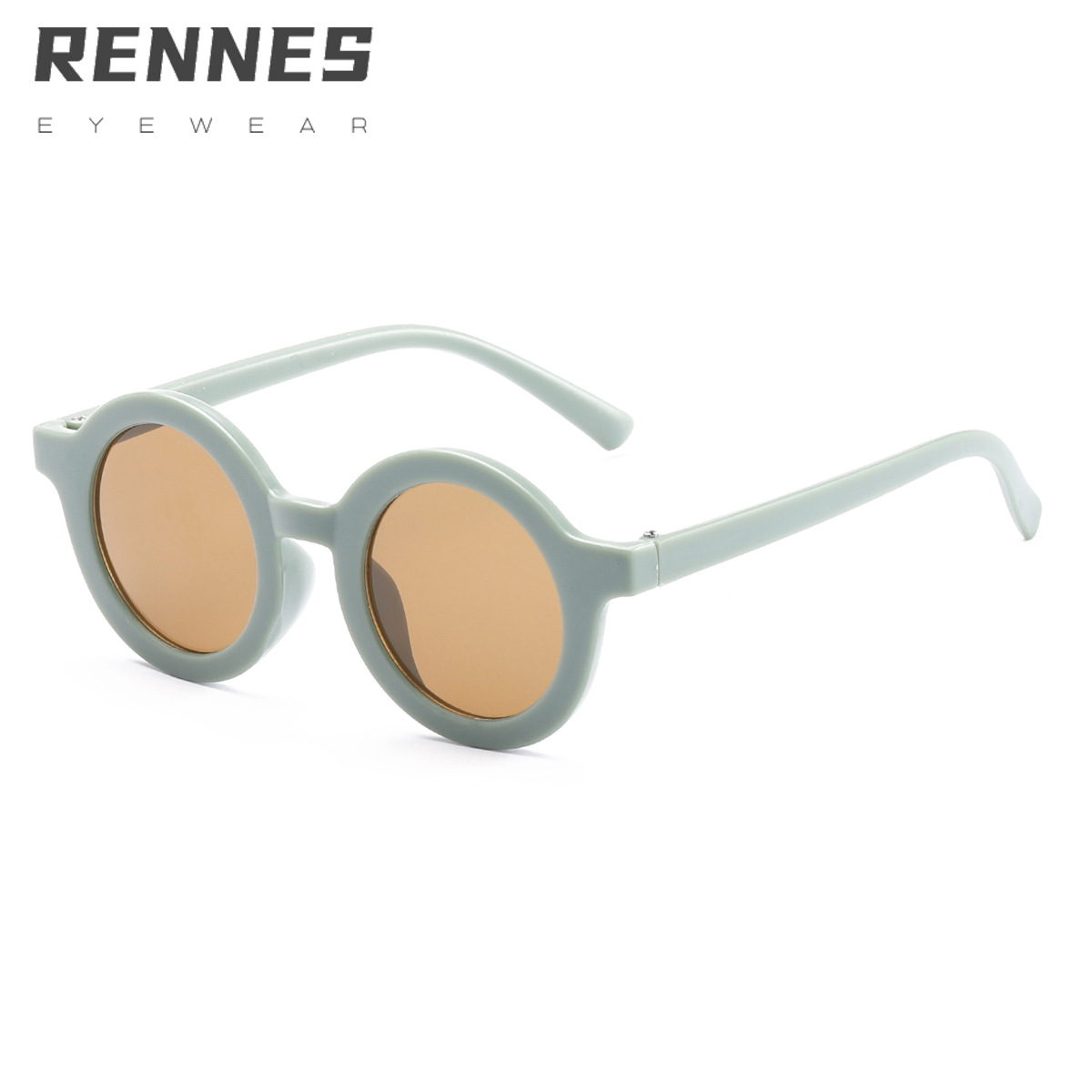 Gafas de sol para niños con montura redonda de moda retro Gafas de sol para bebés Gafas de sol para niños con protección UV 1593