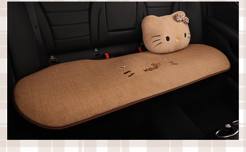 Cute cartoon cat car seat cushion for women, suitable for all seasons, for BMW 325li ix1 ix3 x1 x3