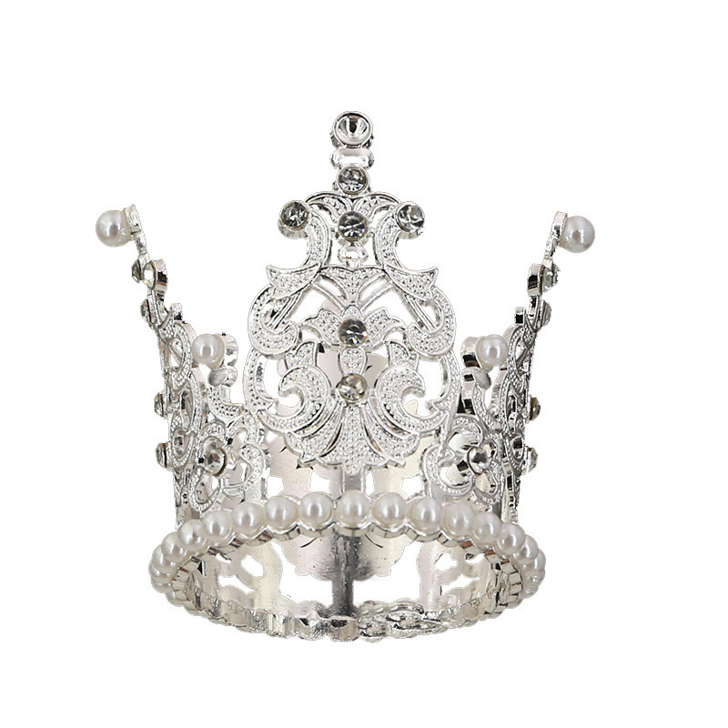 Fábrica directa transfronteriza corona de cabeza de cumpleaños torta de decoración ramo de flores decoración de novia corona de cabeza reina vestido de cumpleaños