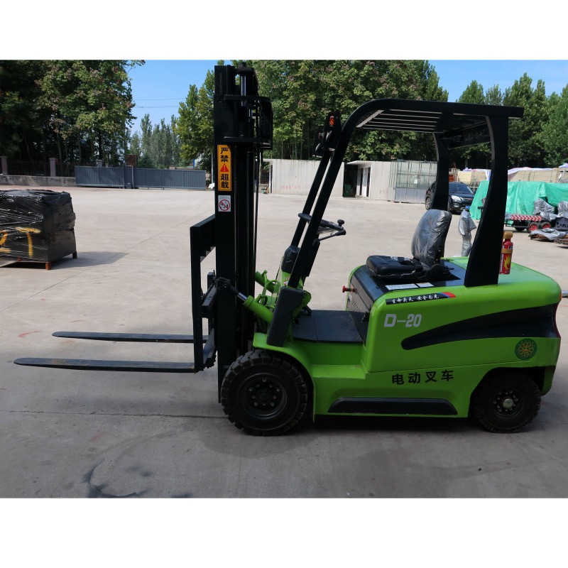 2 吨小型电动堆高叉车 工地液压货物搬运车 简单易学厂家直供
