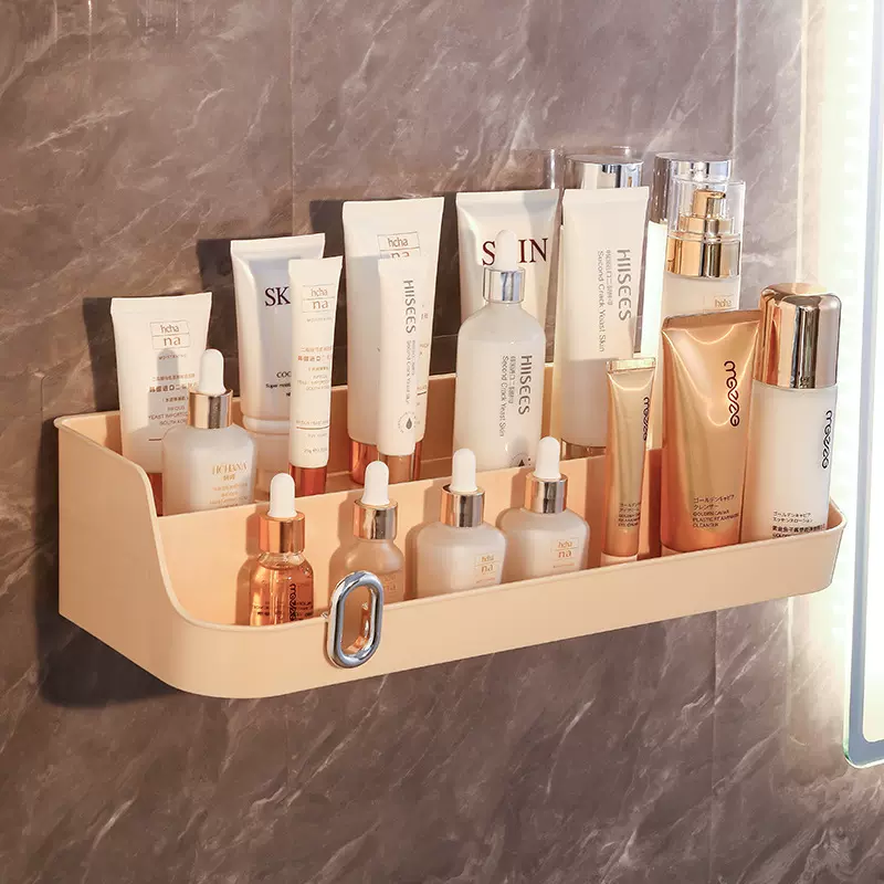 免打孔卫生间双层置物架洗漱台化妆品收纳盒浴室洗漱护肤用品收纳