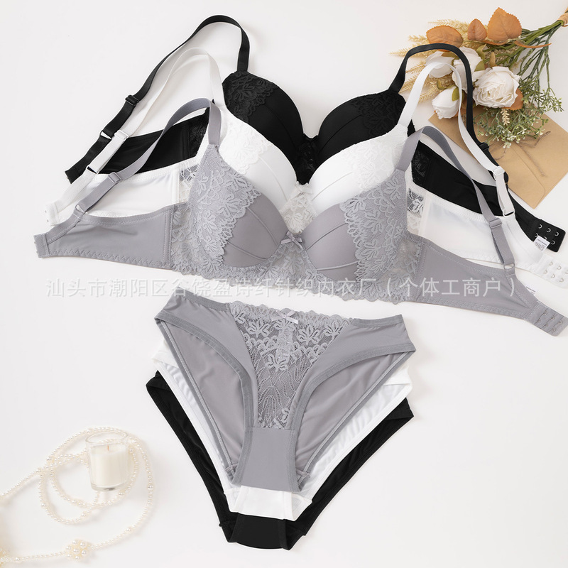 Cross-Border New Women's Underwear Bra Set Female Sexy Aliexpress Tk Foreign Trade Women's Briefs Wholesale