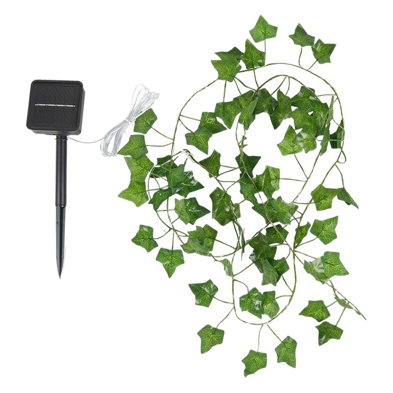 Lámpara de alambre de cobre árbol vid jardín ratán cadena luz Navidad vacaciones decoración al por mayor colorido luz solar LED cadena Luz