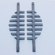 铸铁炉底炉箅子山东柳店燃煤采暖炉配件生铁炉齿炉刺型号全