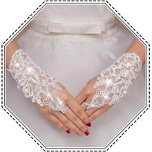U 72958 Short Lace Gloves Sleeves ������˿���� ŷ���羳