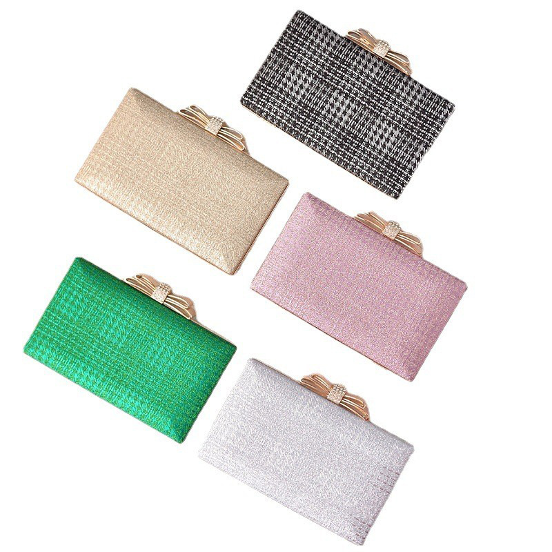 Transfronterizo nueva Socialite elegante vestido arco bolsa crossbody bolso de noche bolso de embrague femenino al por mayor