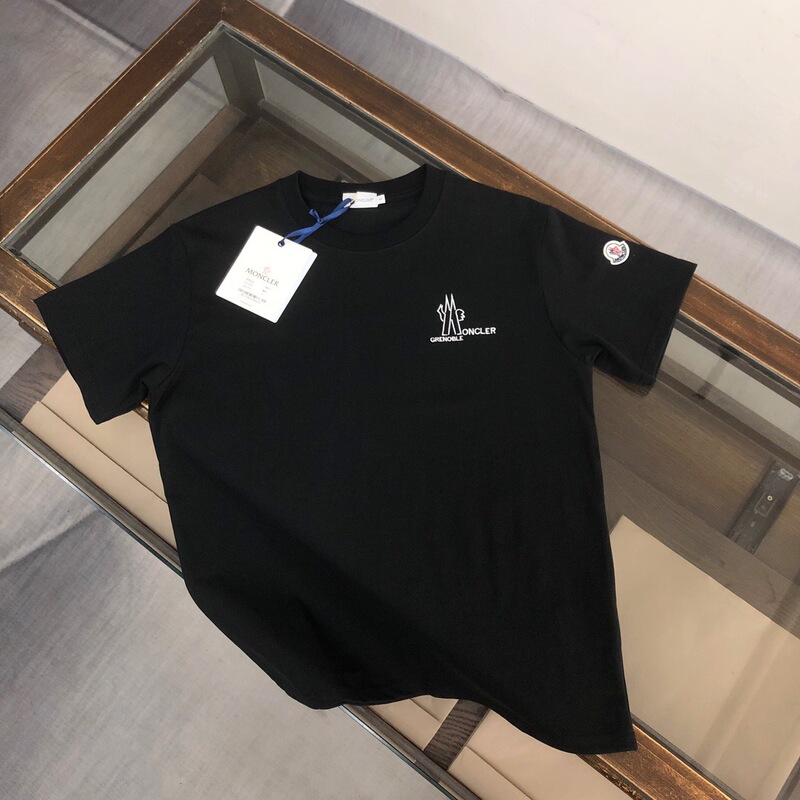 25 New Cross-Border Models of Men's Short-Sleeve Round-Neck Embroidered T-Shirts, Loose and Versatile Men's Base Shirts, Factory Direct Sales