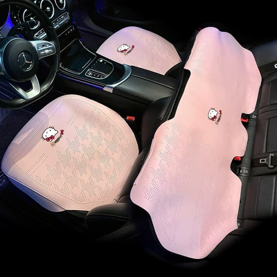 Cute KT Cat Half-Cover Universal – Seat cushion, seat cover - kt-cat-pink-saddle-pad-3-piece-set-no-specifications