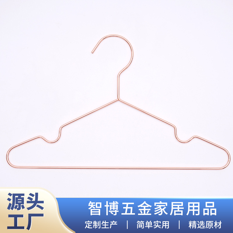 Amazon cross-border metal hangers children's hangers electroplating household hangers triangular drying racks manufacturers supply batch