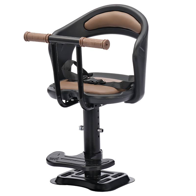 Electric Vehicle Seat, Front-Mounted Battery Bike Seat, Pedal Electric Motorcycle Child Safety Stool, Safety Belt