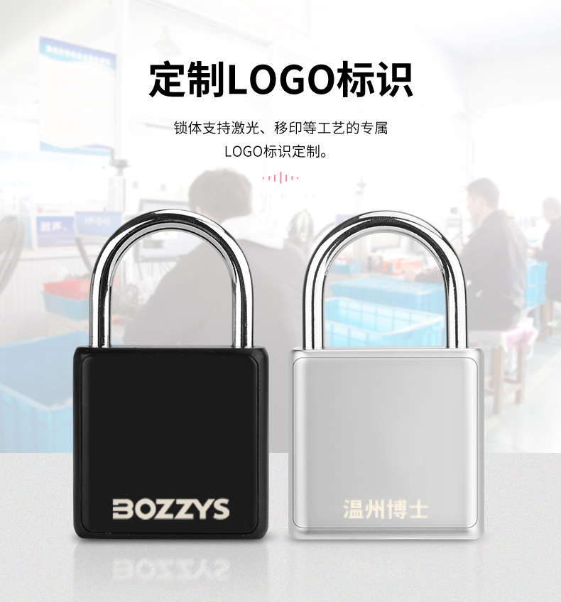 Wholesale intelligent fingerprint padlocks, home anti-theft stainless steel lock beams, warehouse, courtyard gate, dormitory cabinet, electronic lock heads from the manufacturer pic 5