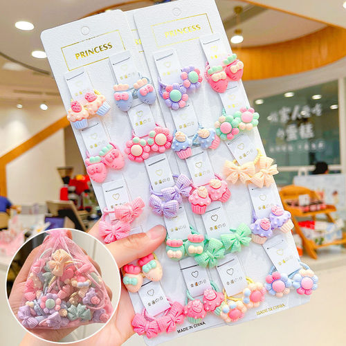  New Children's Rubber Band Cute Girl Baby Tweet Tie Hair Tie Elastic Headband Thumb Hair Tie Wholesale