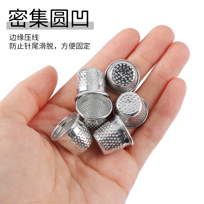 Защитный колпачок для иглы ручной работы, экологичный алюминиевый колпачок для иглы, серебряный колпачок, колпачок для иглы