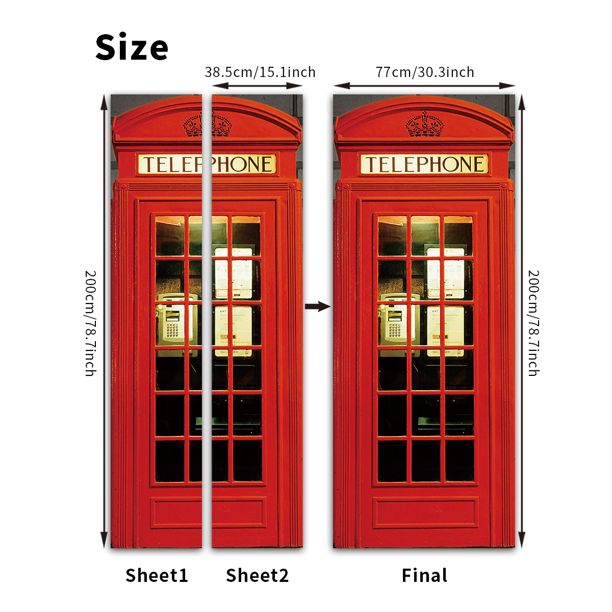 Pegatinas para puertas 3D respetuosas con el medio ambiente, autoadhesivos, fabricantes de origen al por mayor, patrones populares transfronterizos de alta definición, adhesivos para puertas impermeables, a prueba de aceite y antiincrustantes