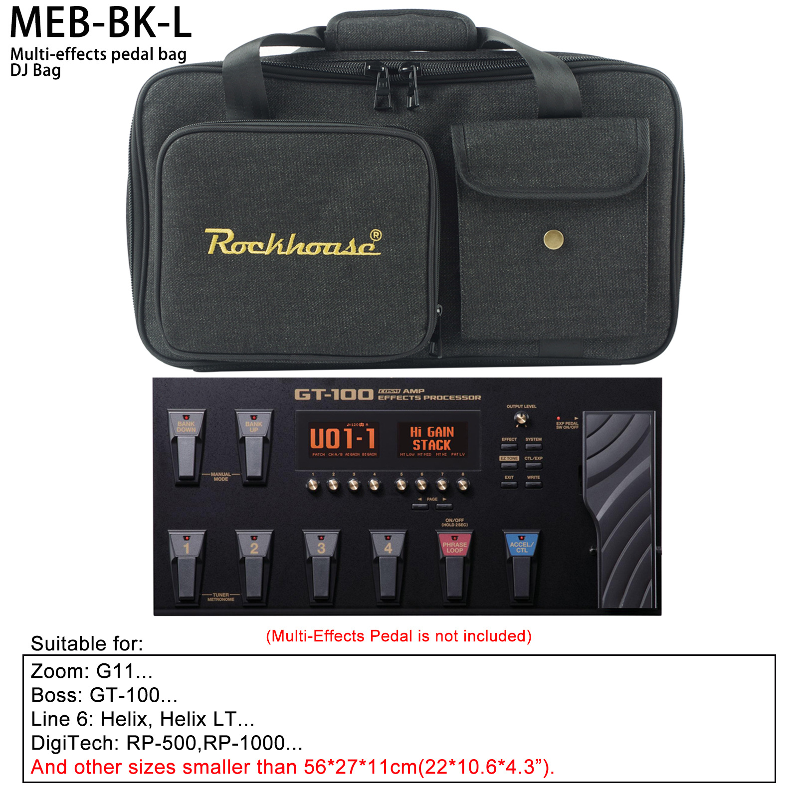 Bolsos de efectos portátiles, bolsas de hombro, bolsas de mano, controladores de DJ, mochila de alta calidad, grosor