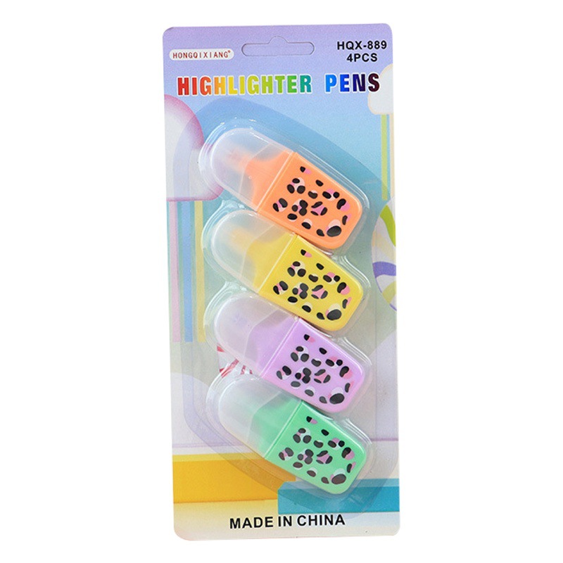 Creativo marcador de color marcador pluma estudiante clave marcado pluma oblicua cabeza resaltador de color de protección ocular