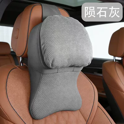 Use Pillow, Headrest - suede-large-headrest-meteorite-gray-single