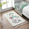 Retro ethnic Scandinavian sofa for bed, coffee table, carpet, ethnic style, cotton and linen