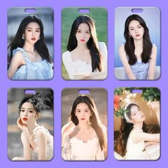 周也卡套批發塑料滑蓋學生校牌飯卡胸牌小卡工作證卡套門禁公交卡