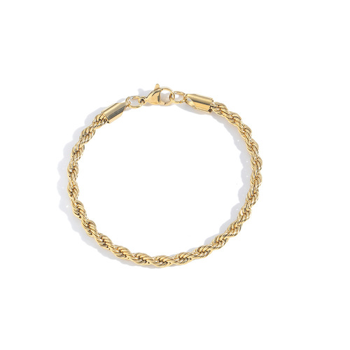 Hemp chain 2mm 3mm 4mm 5mm 6mm vacuum electroplated stainless steel, multi-width and multi-color hemp bracelets