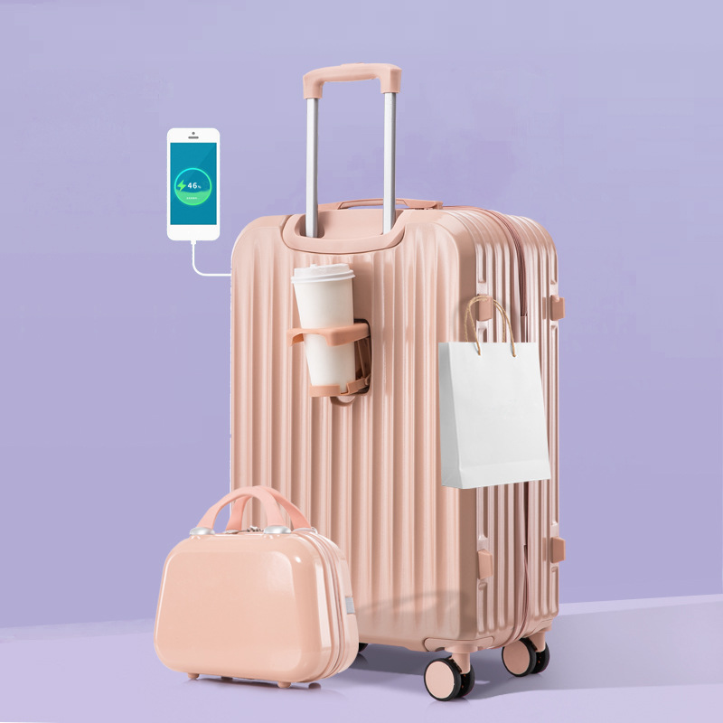 Equipaje multifuncional de alto valor facial disponible para hombres y mujeres de 24 pulgadas caja de tracción de contraseña caja de rueda universal duradera