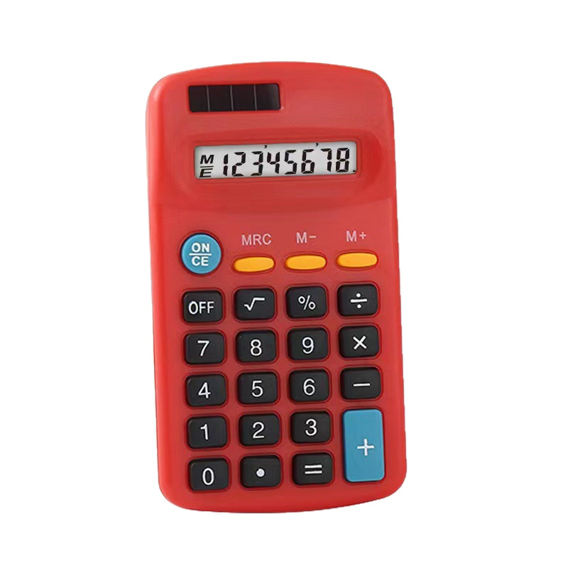 Doble energía solar pequeña color 402 calculadora de regalo portátil puede imprimir LOGO fábrica directa