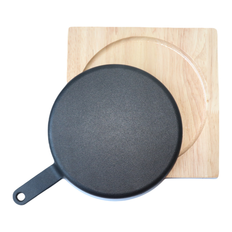 Plancha Grill de Hierro Fundido, Antiadherente, Fácil de Limpiar