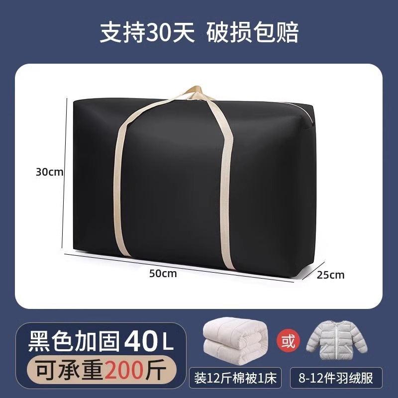 搬家袋衣服棉被收纳袋行李箱收纳包家用打包袋大号加厚帆布行李袋|undefined