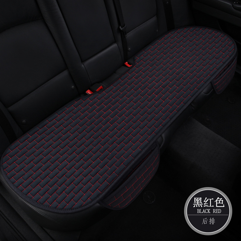 Cojín de asiento de coche de lino conjunto de tres piezas cojín de asiento DE LINO DE VERANO cómodo cojín de asiento transpirable