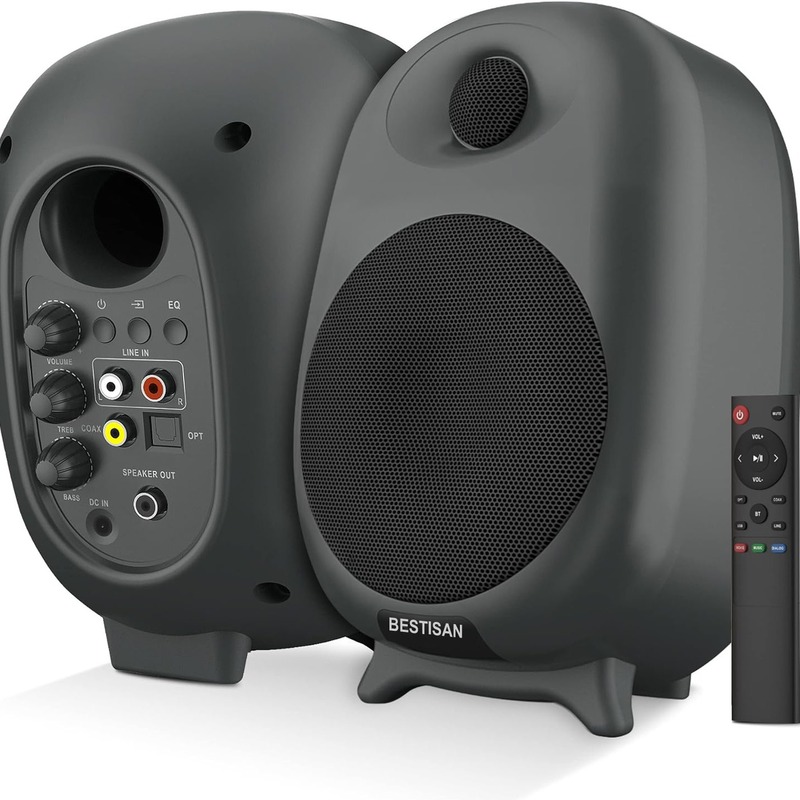 ワイヤレス Hi-Fi Bluetooth SR 084inch ブックシェルフ スピーカー高音質サブウーファー 2.0HIFI フィーバー ブックシェルフ オーディオ|undefined