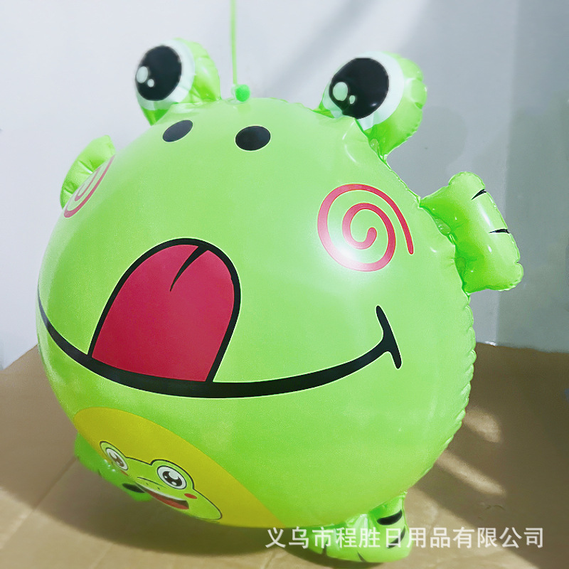 发光气球大眼小青蛙充气青蛙气球摆摊儿童玩具发光玩具夜市摆地摊