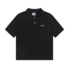 Black polo, with embroidery